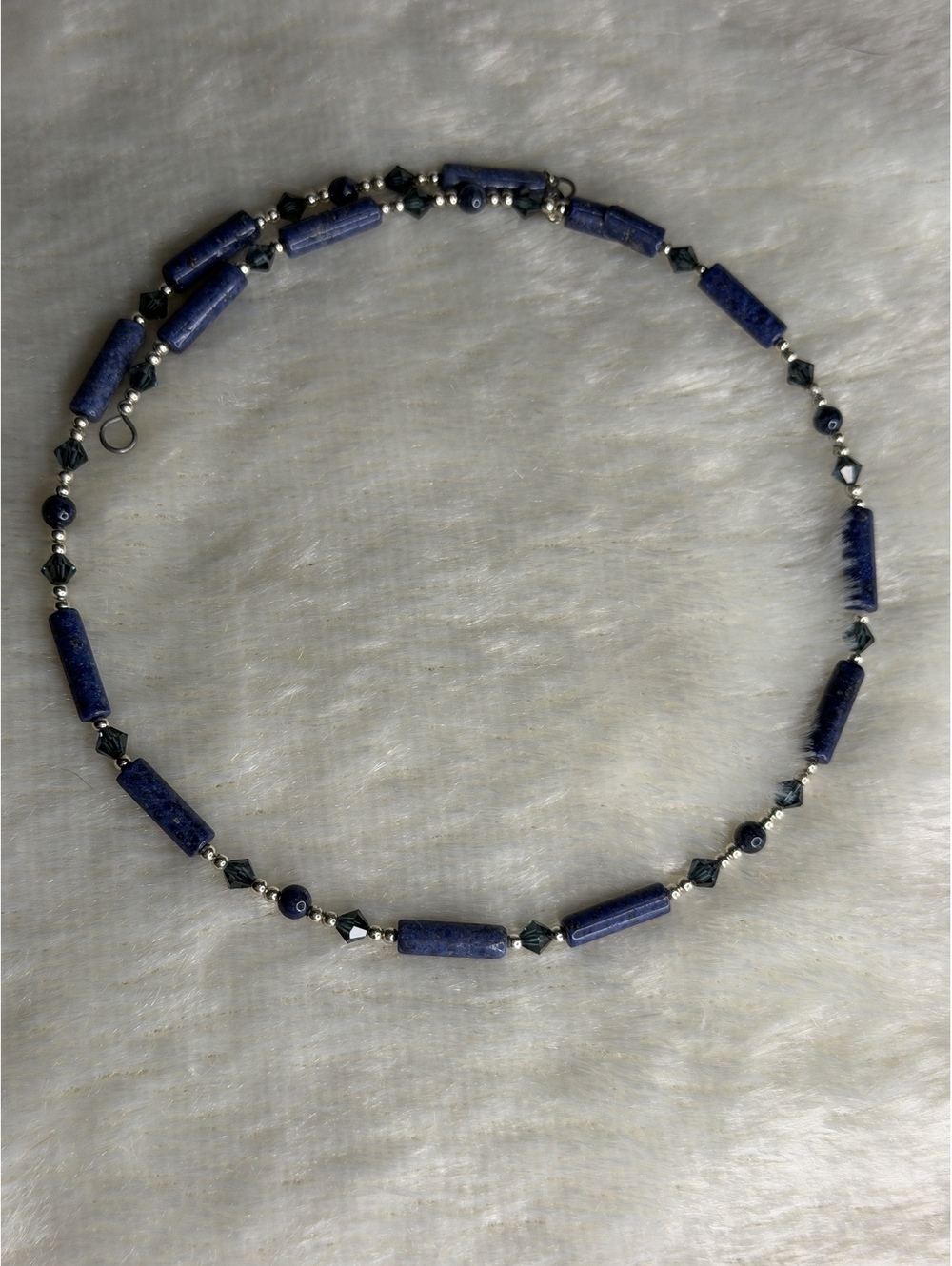 Silpada N1090 Sodalite, Montana Blue Crystal Choker RARE